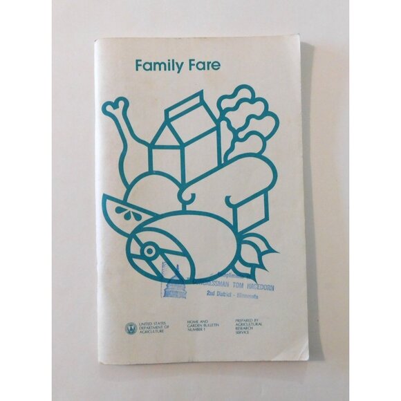 Family Fare 1974 USDA Home and Garden Bulletin Nutrition Meal Planning Guide - Picture 1 of 4
